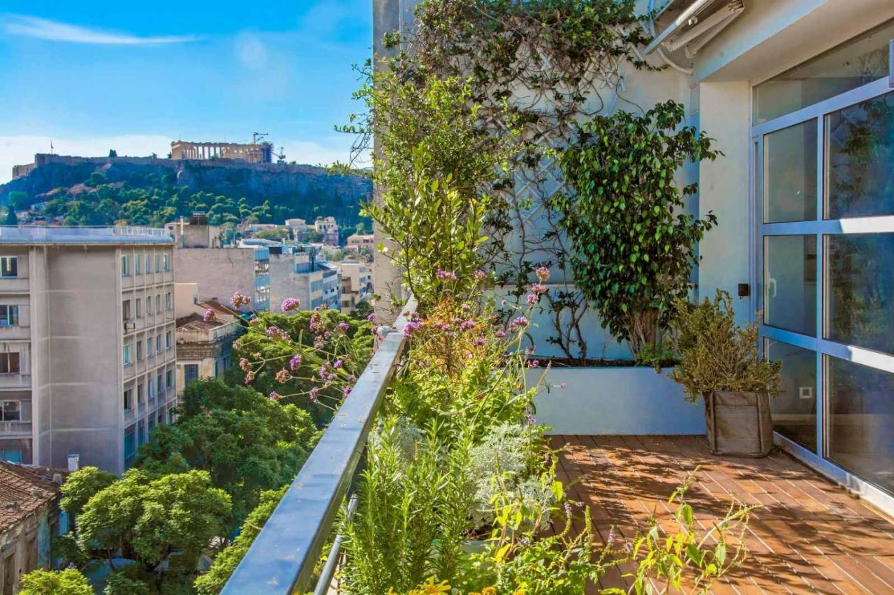 Hidesign Athens Art Loft Penthouse Acropolis View Apartment ภายนอก รูปภาพ